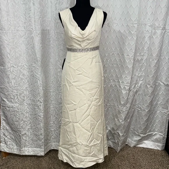 affordable gold bridesmaid dresses Mismatched Gold Satin Mermaid Side Slit Long Bridesmaid Dresses , GRB0 –  GordressYou main image 0